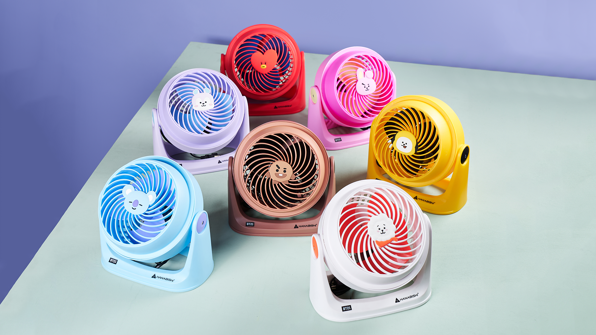 Introducing the Hanabishi with BT21 Special Edition Mini Jumbo Fan Collection