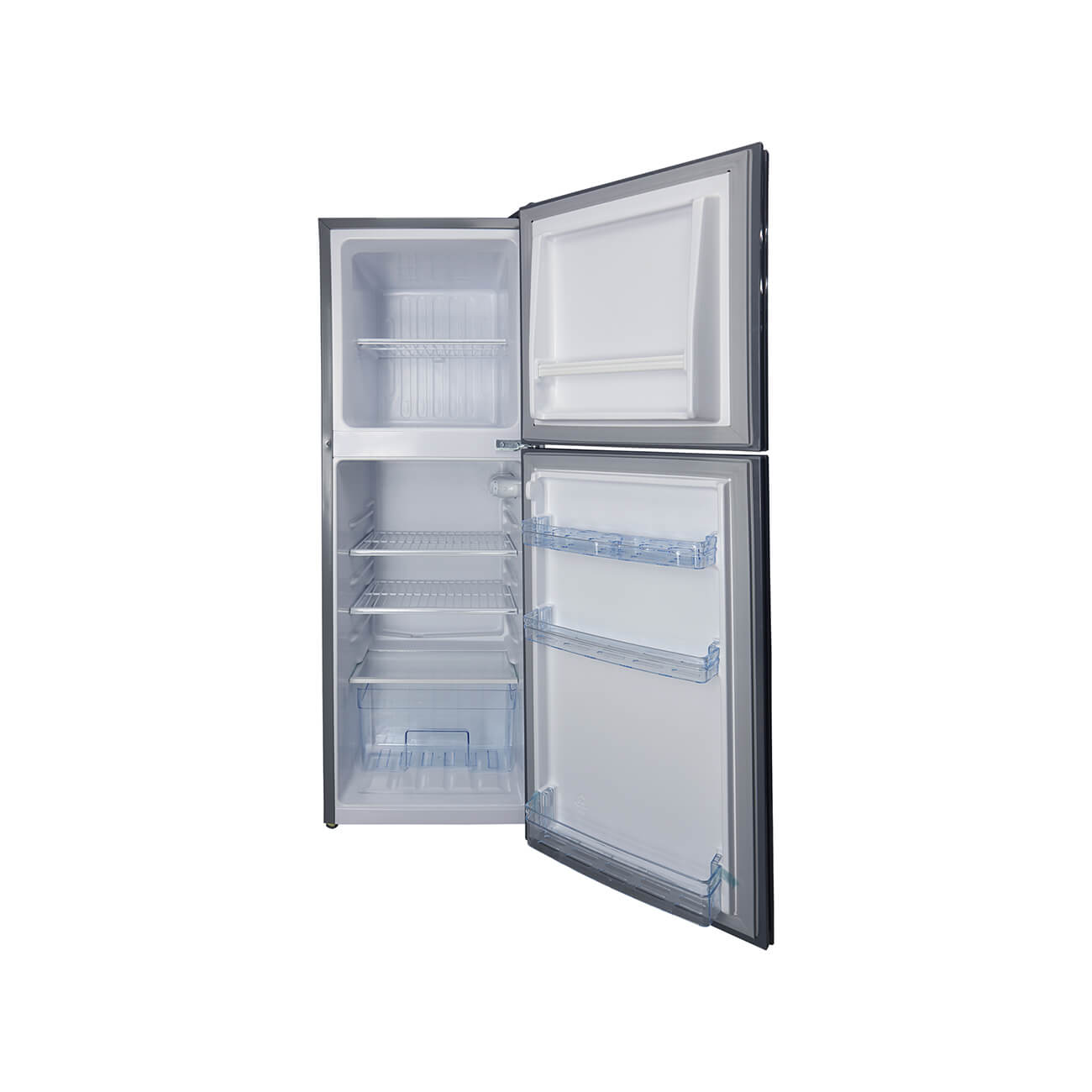 Hanabishi Double Door Refrigerator HAMDDREF48BLK Crystal Series 4.8 Cuft