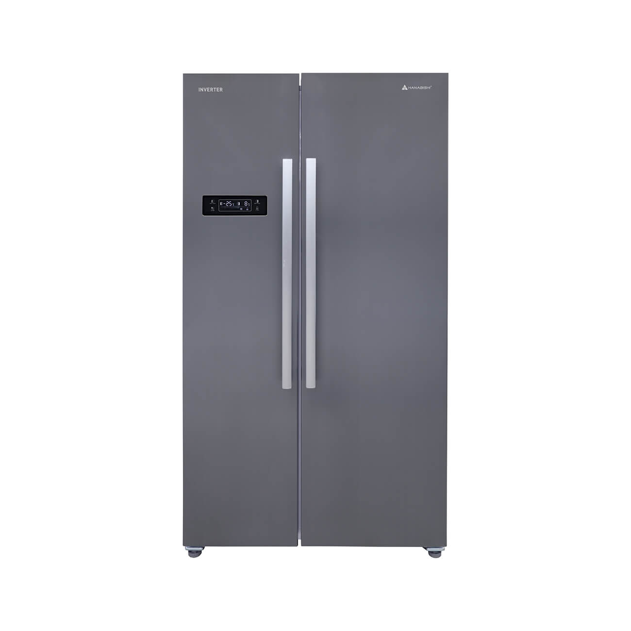 Hanabishi Eco-Inverter Side by Side Refrigerator HASBSREF18SSINV