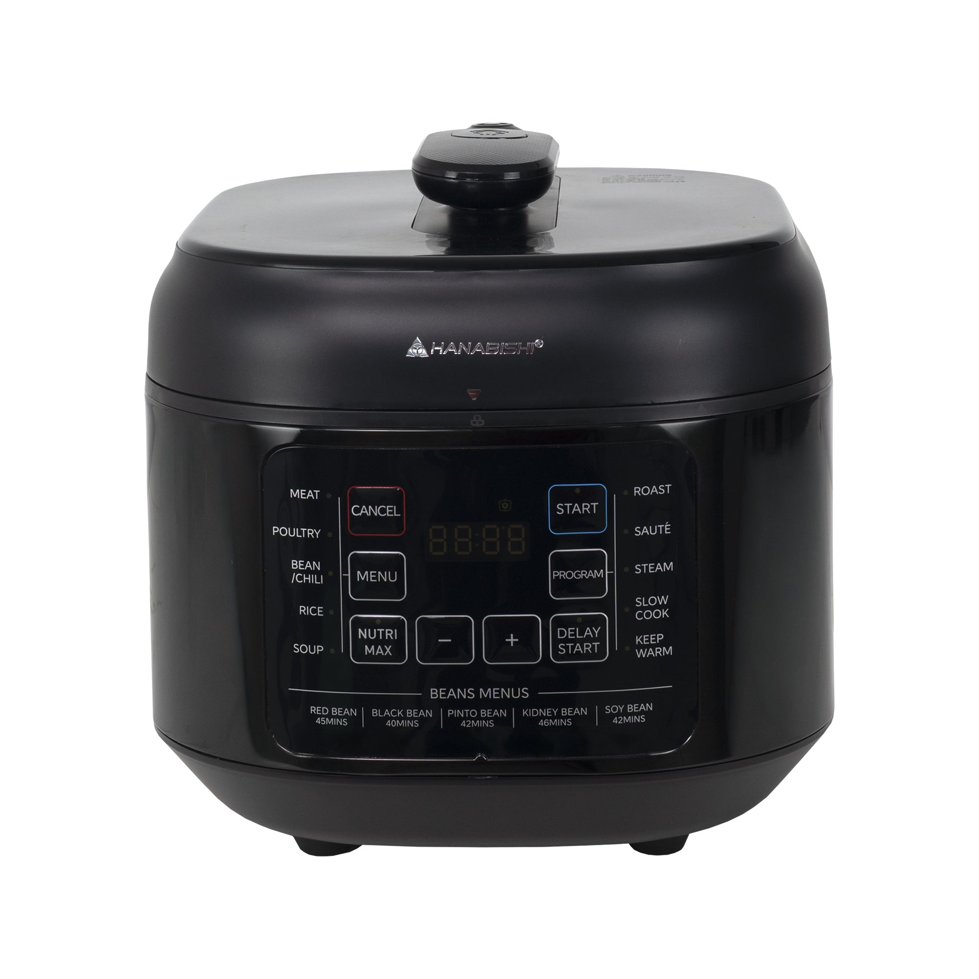 Hanabishi Hi-Speed Digital Pressure Cooker HDIGPC-10IN1SQRBLK