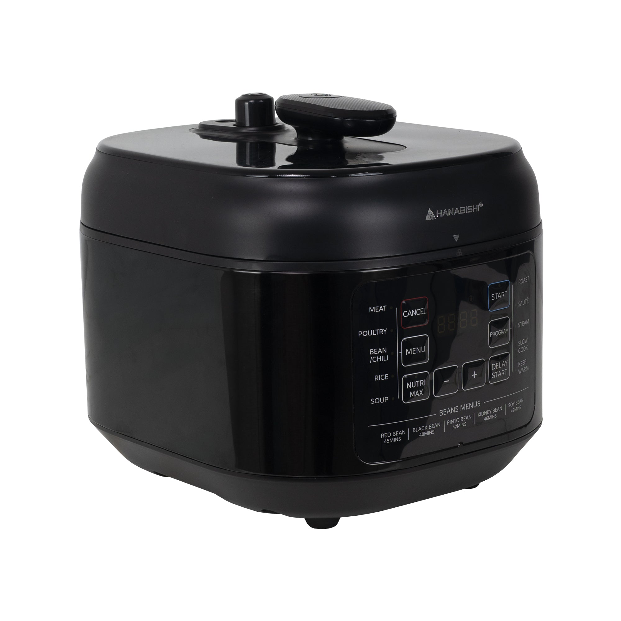 Hanabishi Hi-Speed Digital Pressure Cooker HDIGPC-10IN1SQRBLK