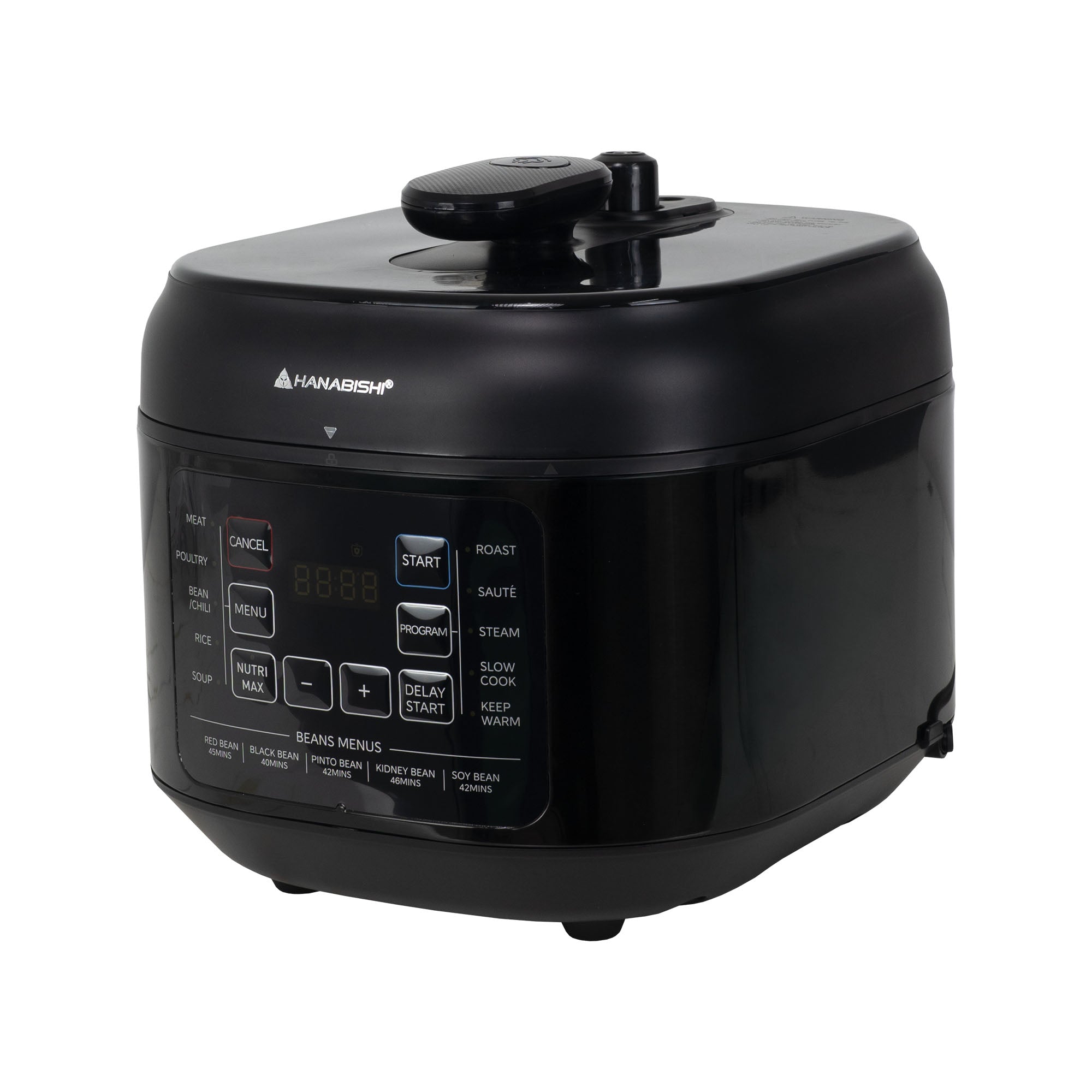 Hanabishi Hi-Speed Digital Pressure Cooker HDIGPC-10IN1SQRBLK