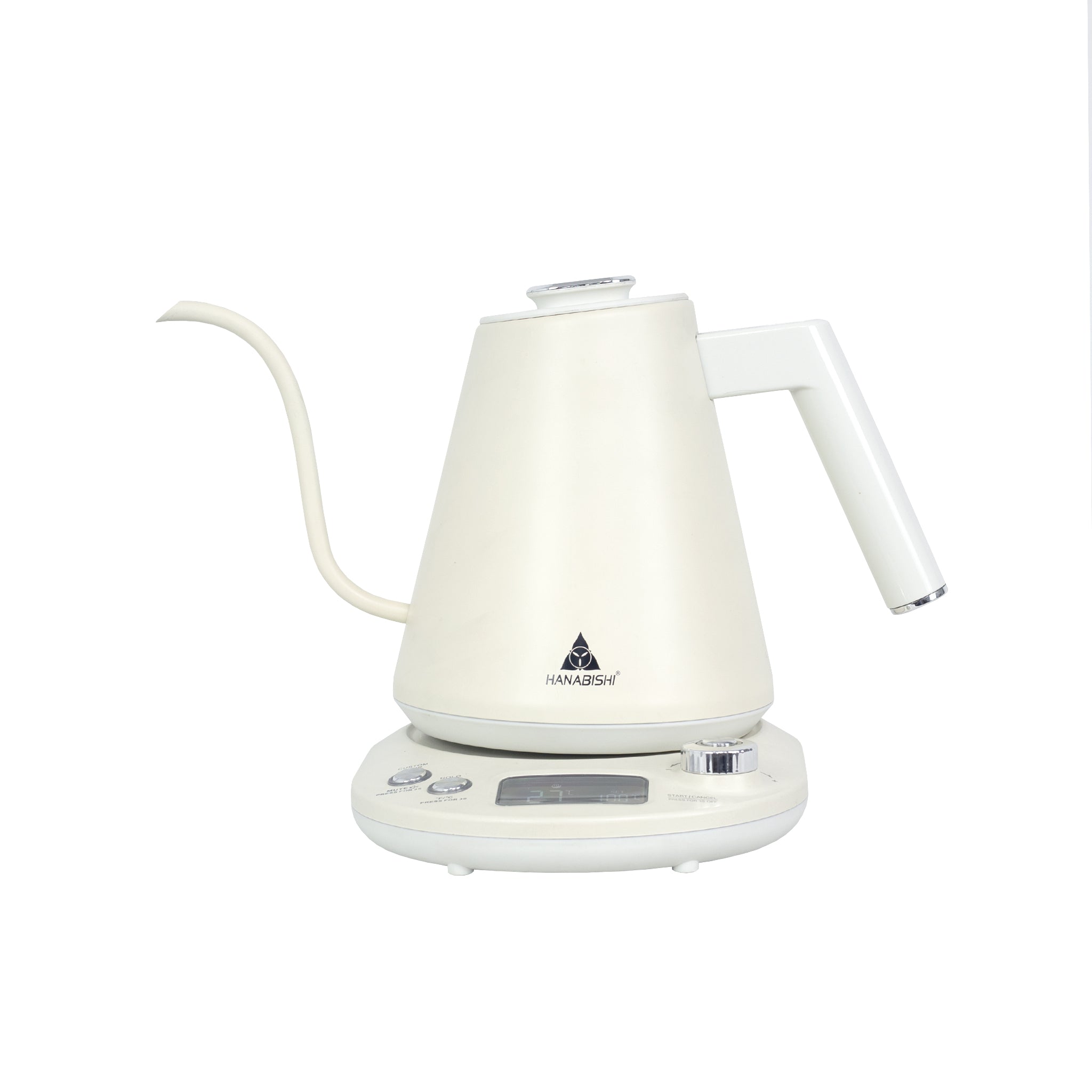 Hanabishi Digital Goose Neck Kettle 1L  HWK-10GNBLK, HWK-10GNWHT