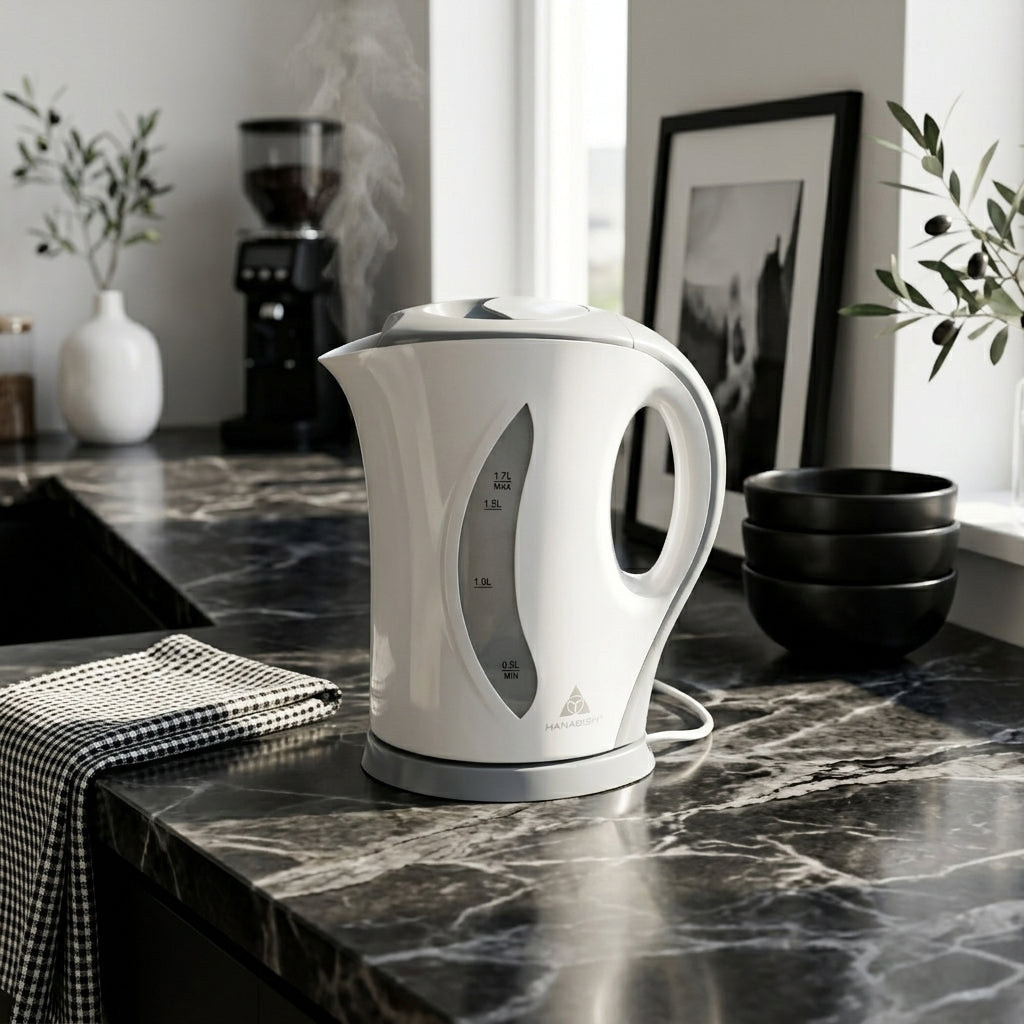Hanabishi Water Kettle 1.7L  available in 3 colors (gray, white & black) HWK317