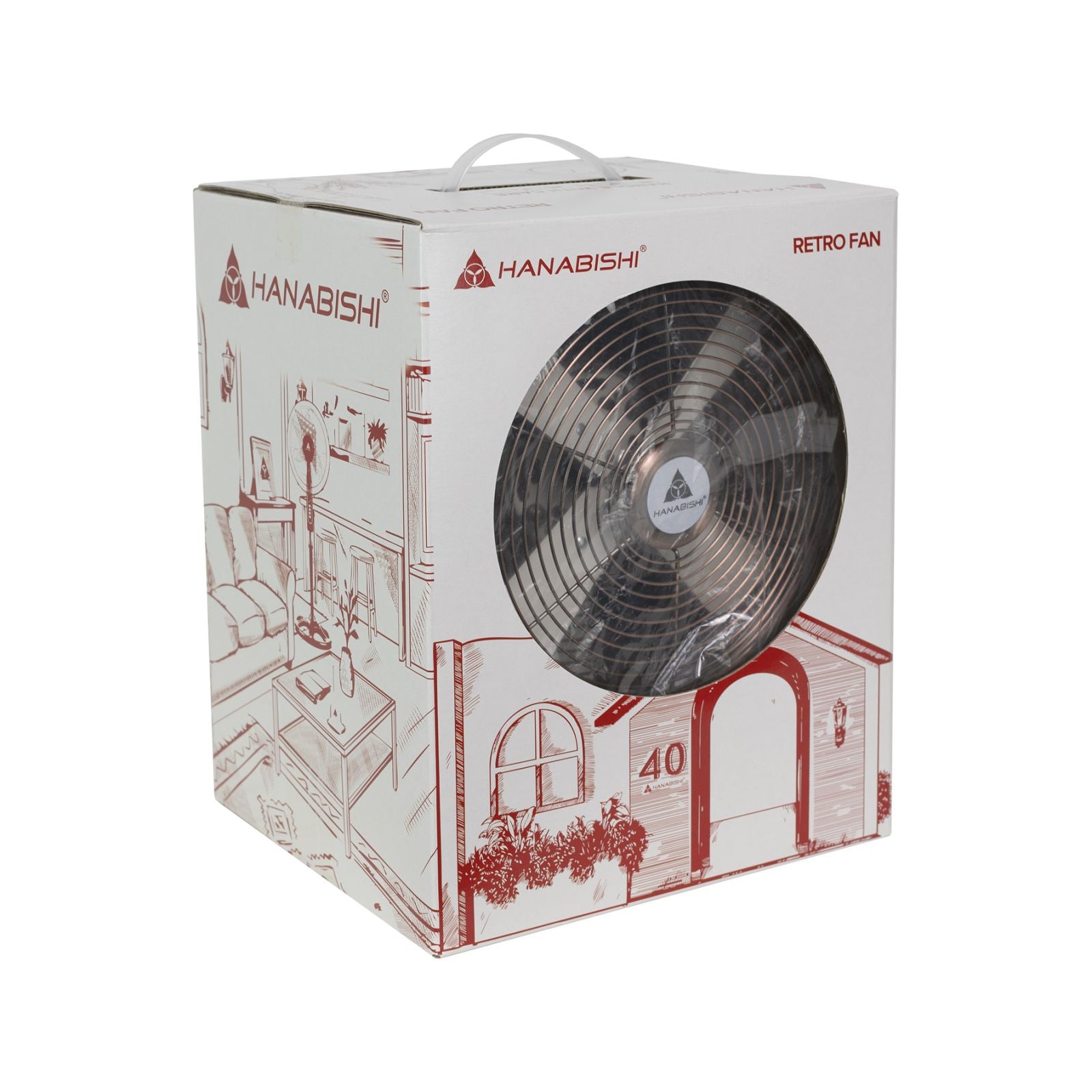 Hanabishi Limited Edition 40th Anniversary Retro Fan HRDF8