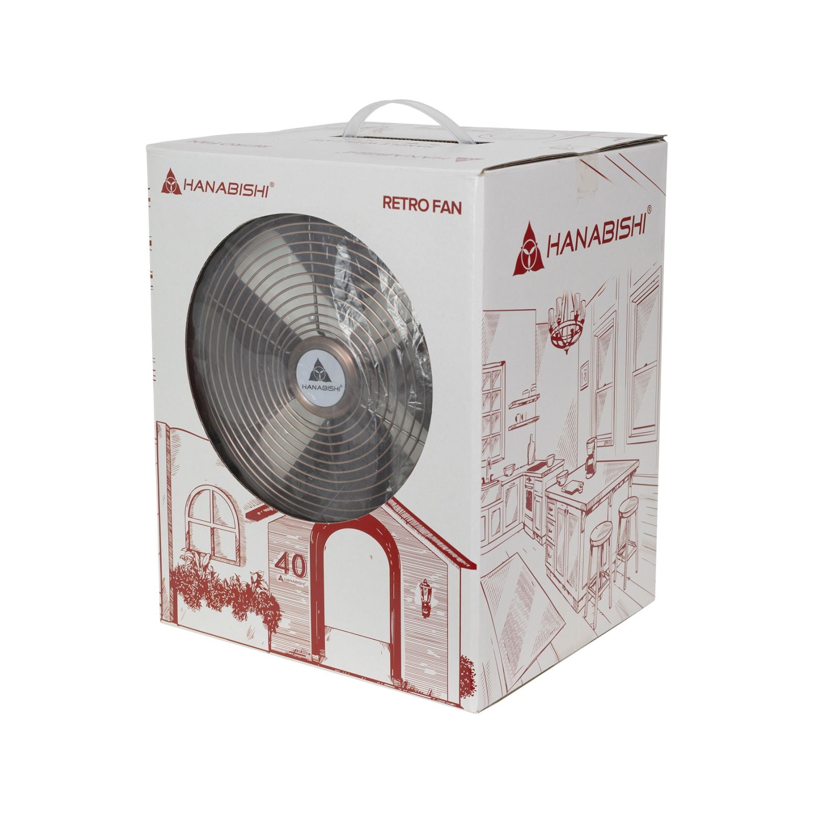 Hanabishi Limited Edition 40th Anniversary Retro Fan HRDF8