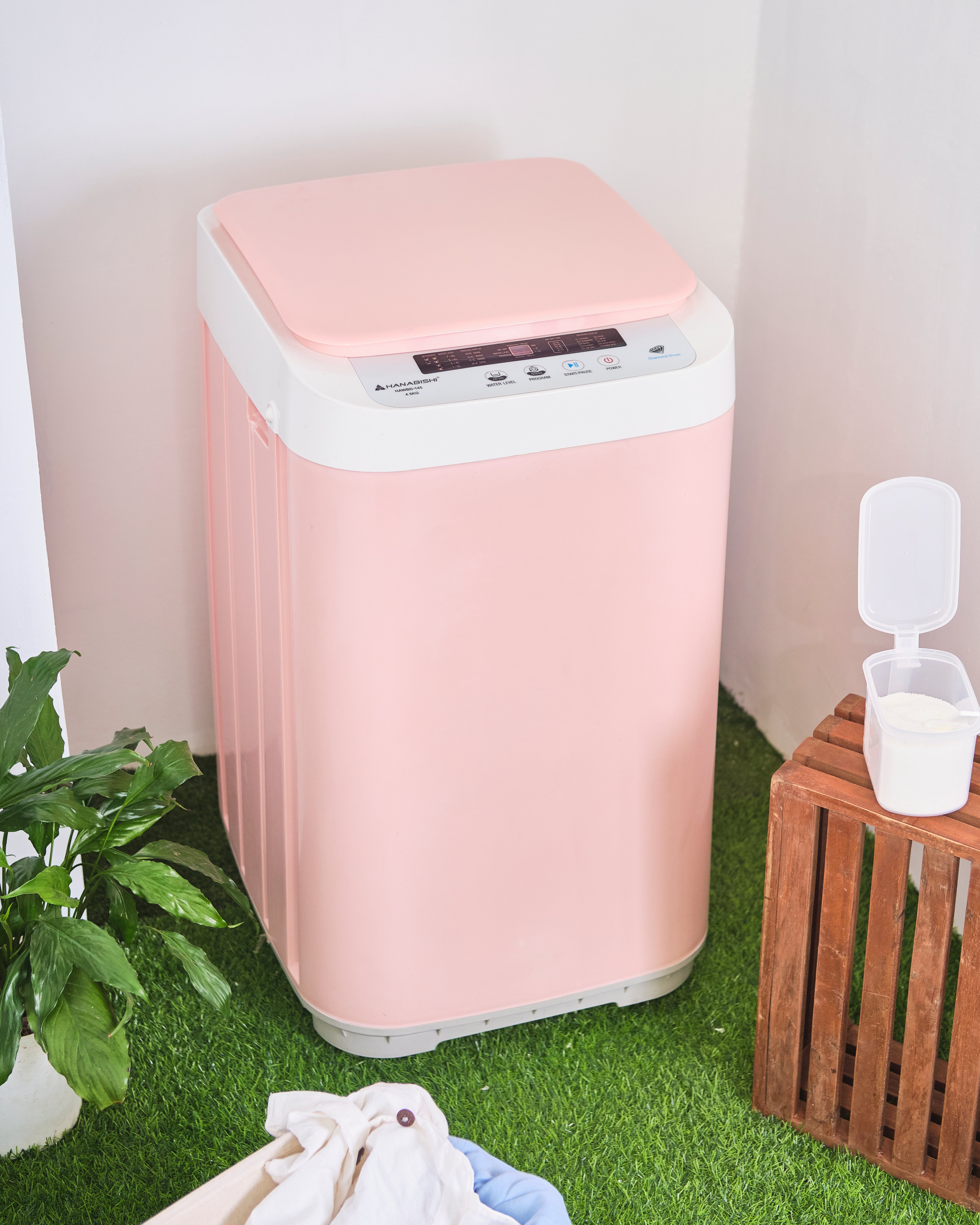 Pink Washing Machine Mini Fully Automatic Washing Machines