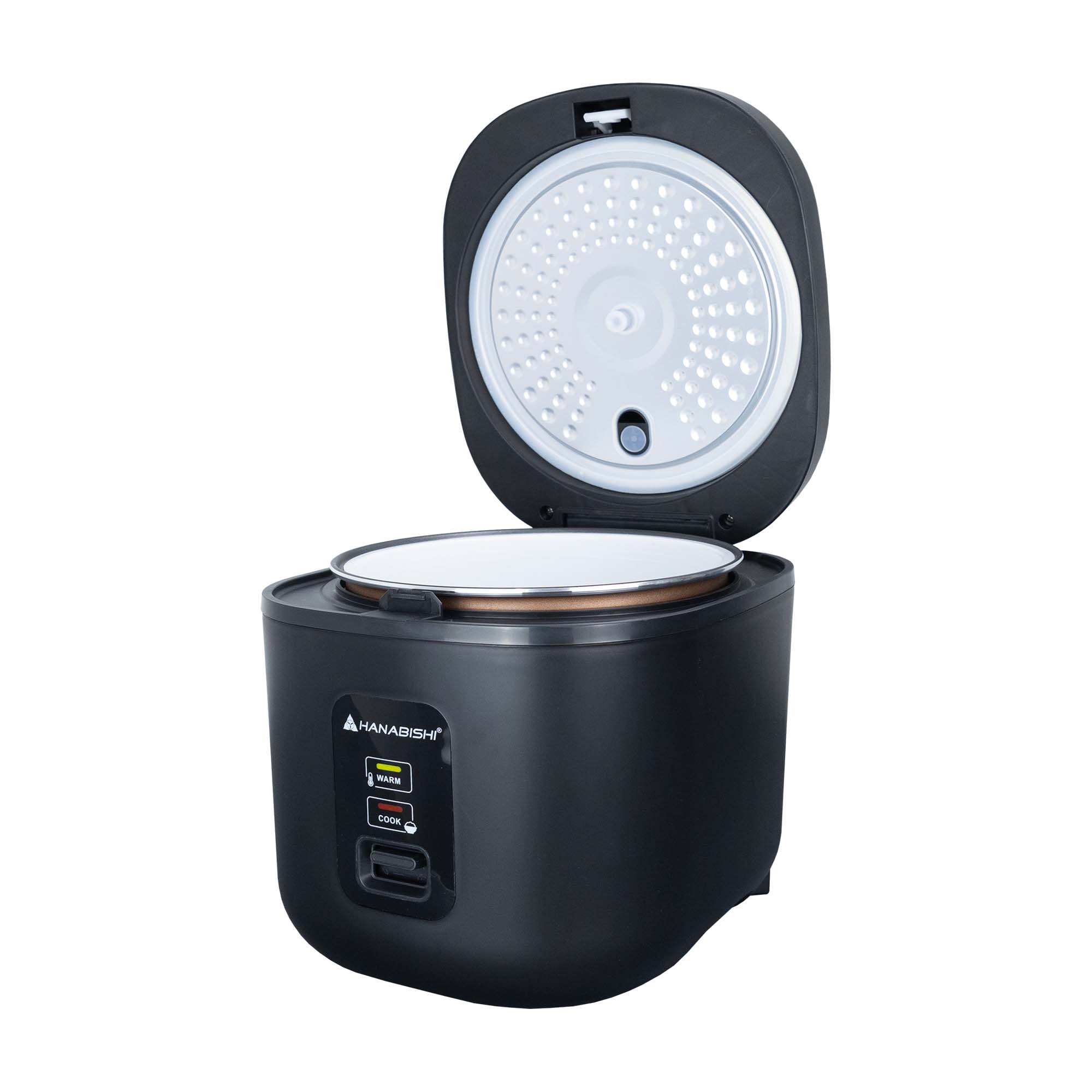 Hanabishi Square Rice Cooker available in 2 sizes HSQRC Color Black