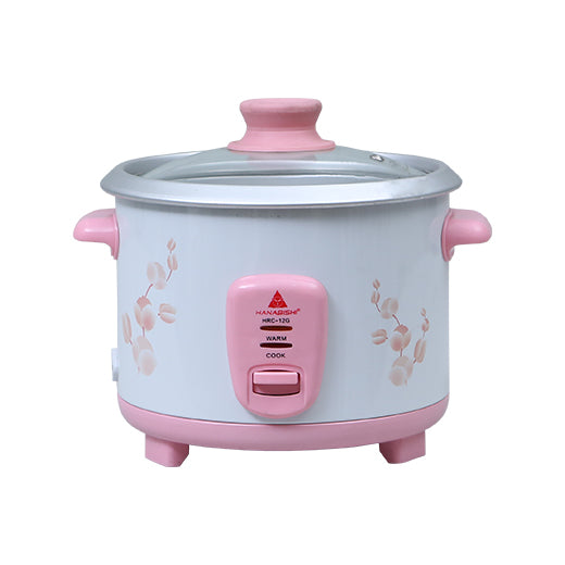 Hanabishi Pink Rice Cookers With Glass Cover HRCG