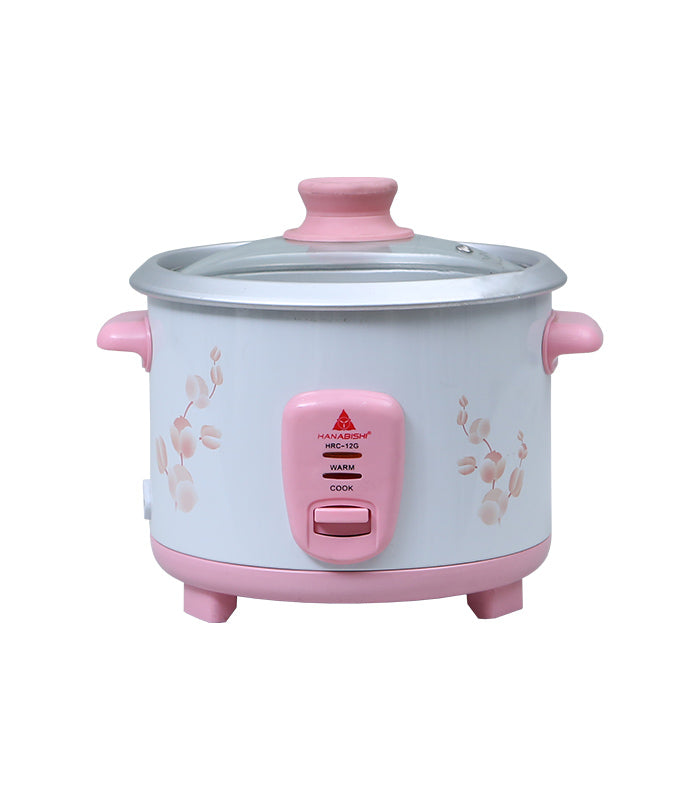Hanabishi Pink Rice Cookers With Glass Cover HRCG